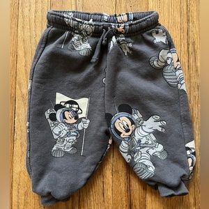 Zara HTF Mickey Mouse Sweatpants 6-9 Months